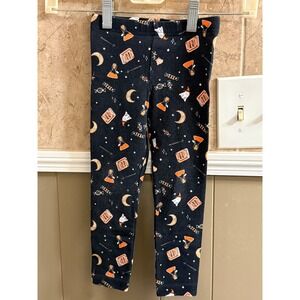 Set of 2 Carters Halloween Leggings Toddler 3T Black Candy Ghost Theme Cozy Cute
